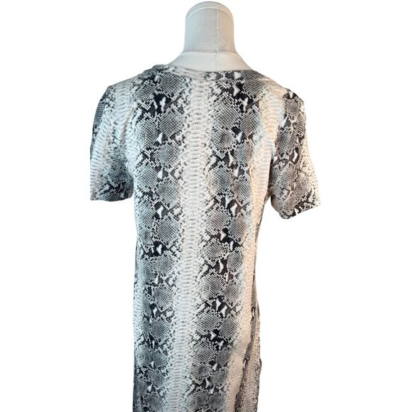 N: Philanthropy XS Snake Print V-Neck Short Sleeve Dress Cotton Soft Casual - Picture 12 of 14
